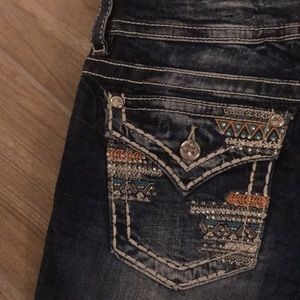 Miss Me Frayed Stretch Jean Shorts